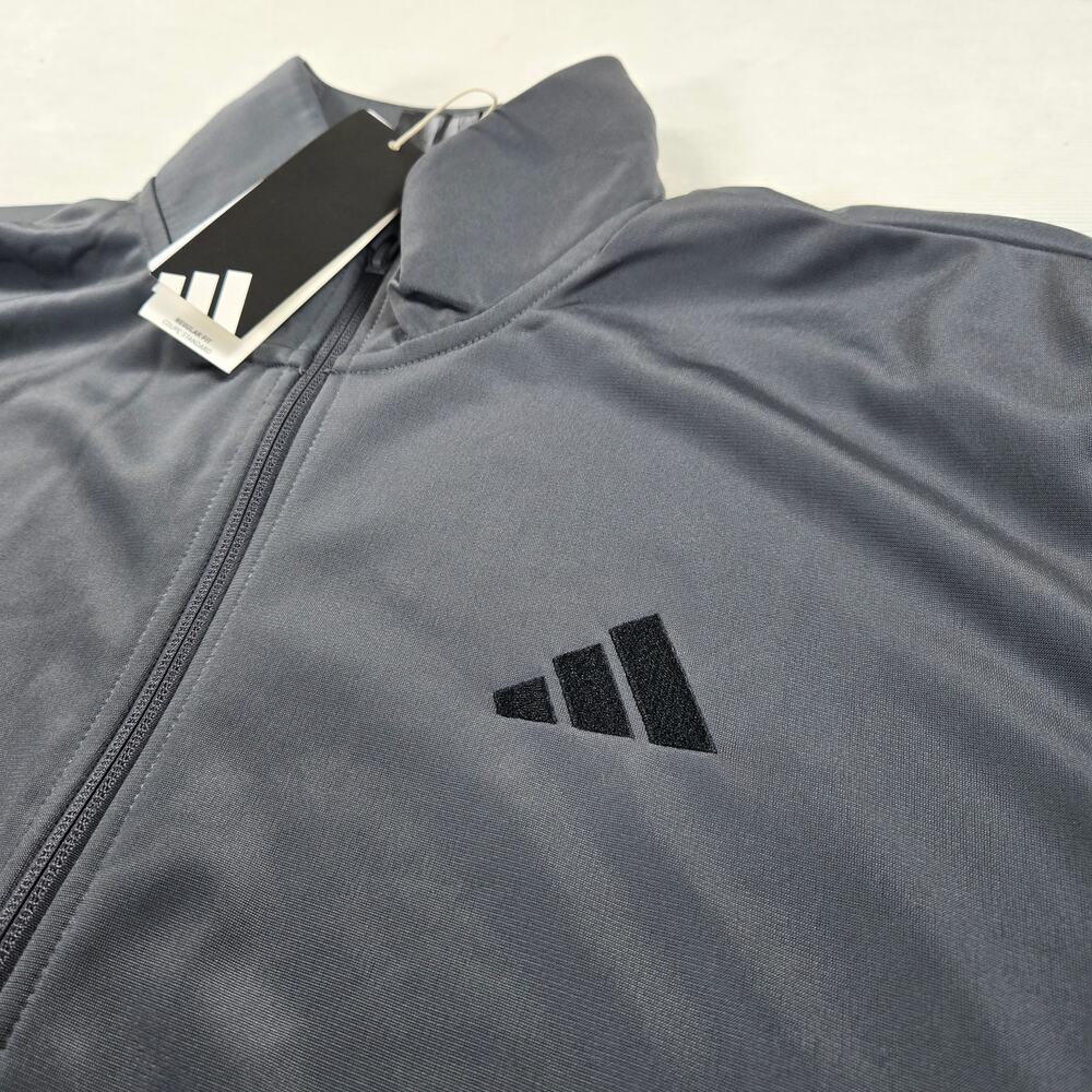 NWT Adidas Dayready Grey Six Track Top Full Zip Jacket Men's Size XL